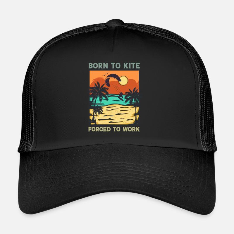 Kitesurf - Born To Kite Forcé de travailler Casquette trucker 