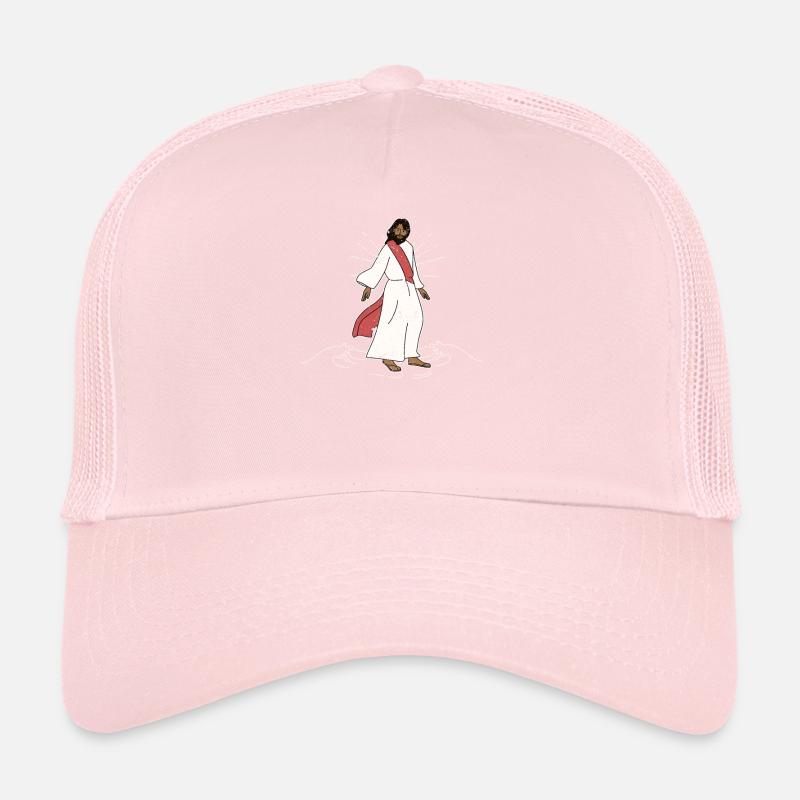Schwarz Jesus Christus Weihnachtsmann Christlich Trucker Cap