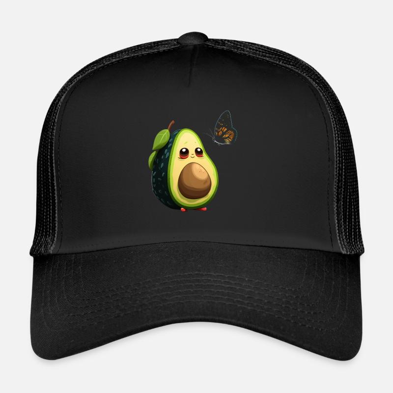 Avocado mit Schmetterling Trucker Cap