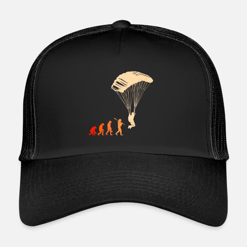 Parapente Evolution Gleitschirmfliegen - Casquette trucker - noir/noir
