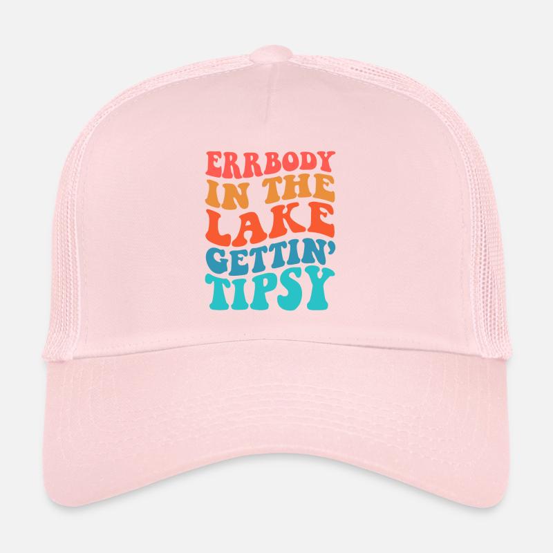 Jeder im See wird beschwipst retro groovy Trucker Cap