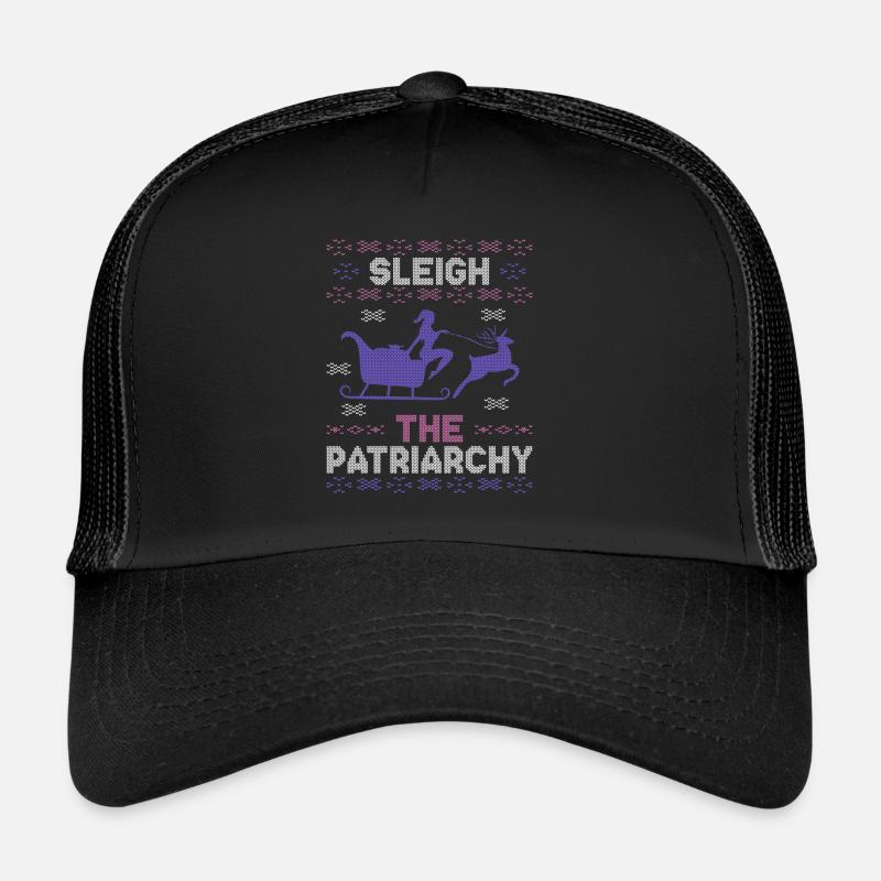 Sleigh The Patriarchy - Trucker Cap - Schwarz/Schwarz