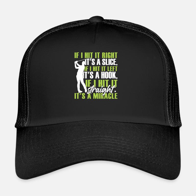 Funny Golfing Golf Player Trucker Cap