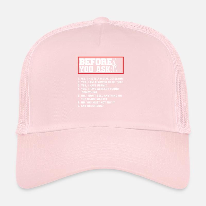 Détecteur de métaux à sondage amusant Casquette trucker 
