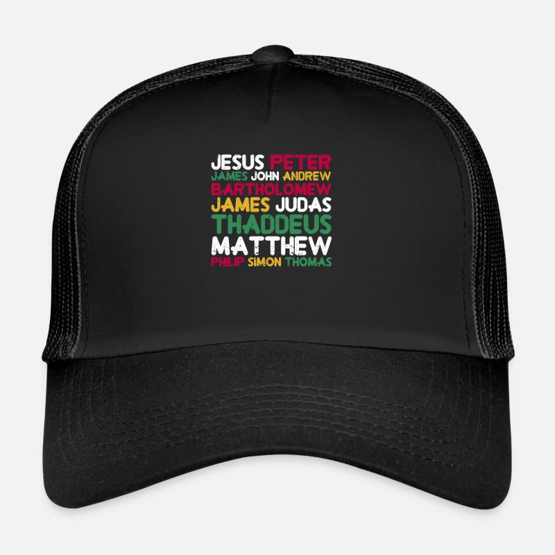 Jesus Christus 12 Apostel Gott Kader Christlich Trucker Cap