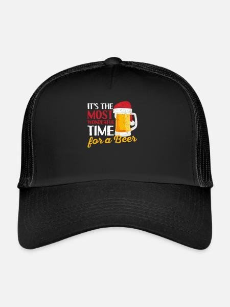 It's the best time for a beer-soaked - Trucker Cap - black/black - Front