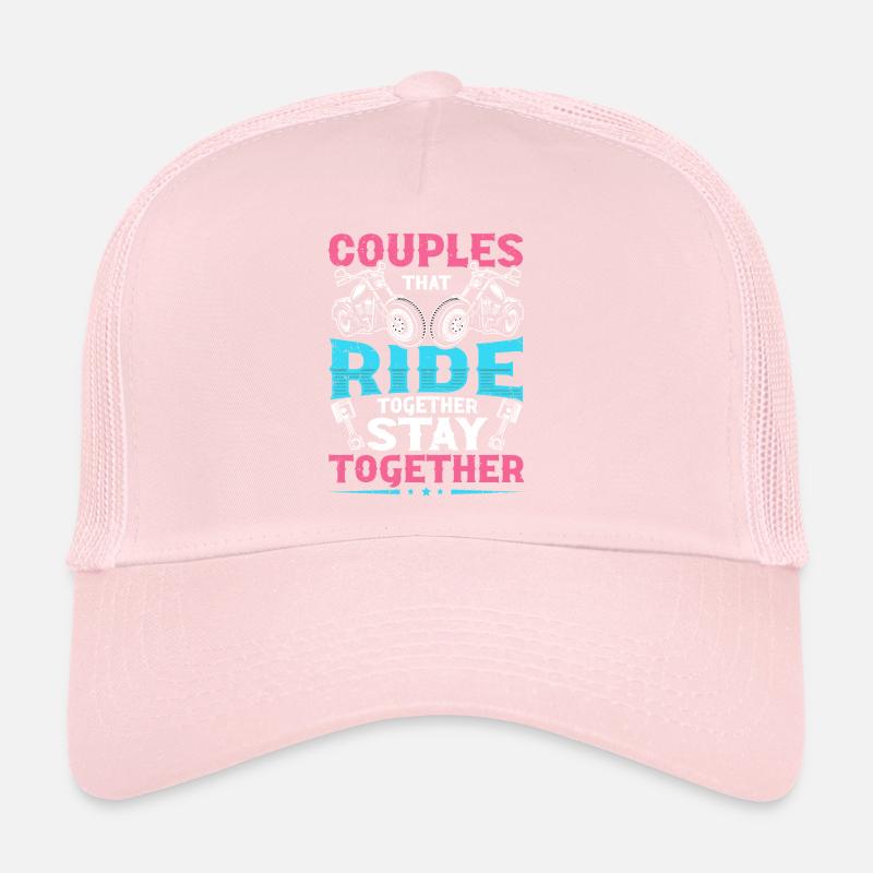 Couples That Ride Together Stay Together Biker Trucker Cap
