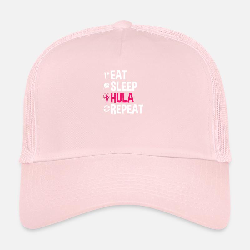 Hula Hoops Eat Sleep Hula Repeat Hoops Casquette trucker 