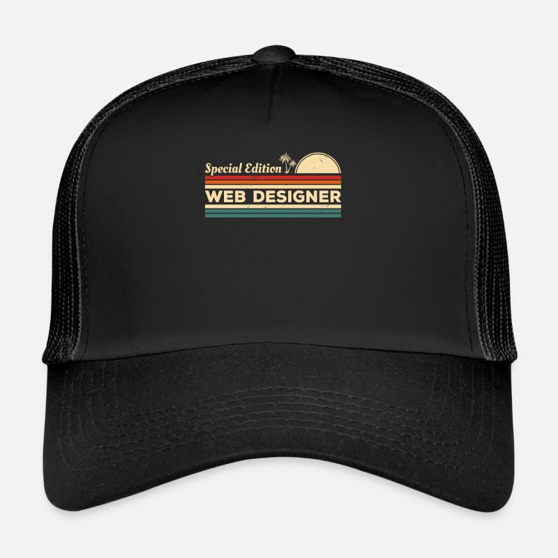 Vintage Special Edition Web Designer Programmation Casquette trucker 