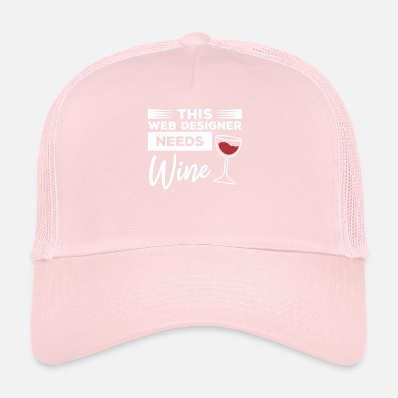 Ce concepteur Web a besoin de programmation Wine Casquette trucker 