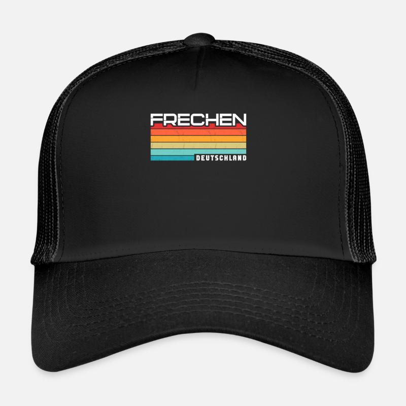 Frechenerin Frechener Frechen - Trucker Cap - Schwarz/Schwarz