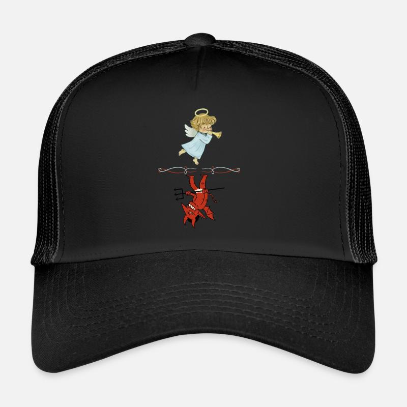 Angel vs Devil Trucker Cap