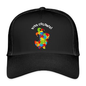 Viva Colonia Carnival Carnival Confetti Dino - Trucker Cap - black/black - Front