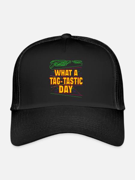 Don't Worry Laser Tag Legend Is On Your Side Laser - Trucker Cap - black/black - Front