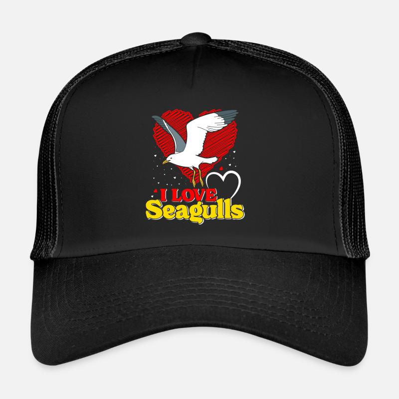 Seagulls I love Seagulls Seagulls Bird lovers Trucker Cap