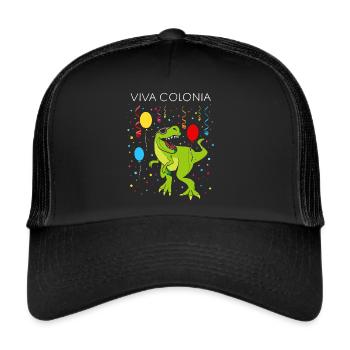 Carnival Confetti Viva Colonia Tyrannosaurus Rex - Trucker Cap - black/black - Front