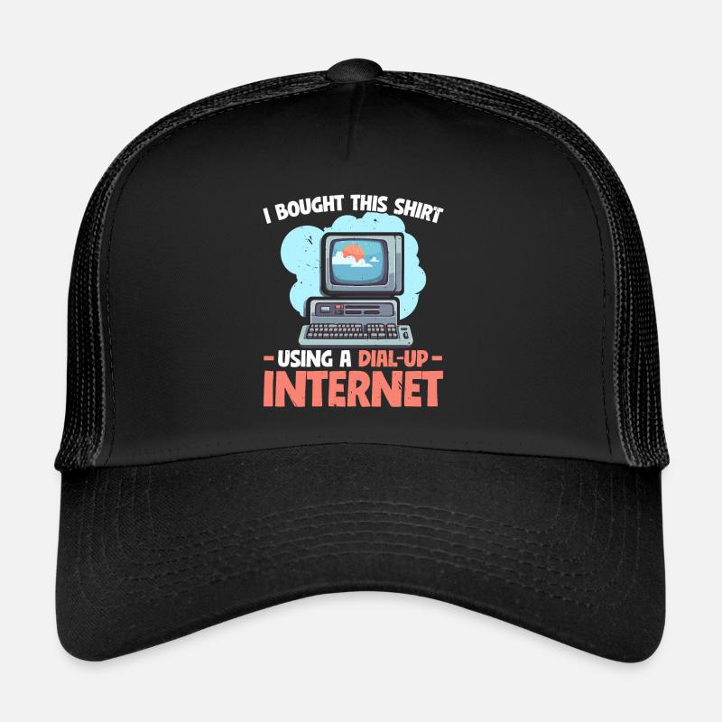 DFÜ-Internetverbindung 90er Computerwitze Trucker Cap