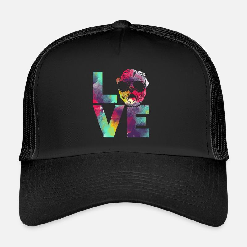 Irish Soft Coated Wheaten Terrier - Trucker Cap - Schwarz/Schwarz