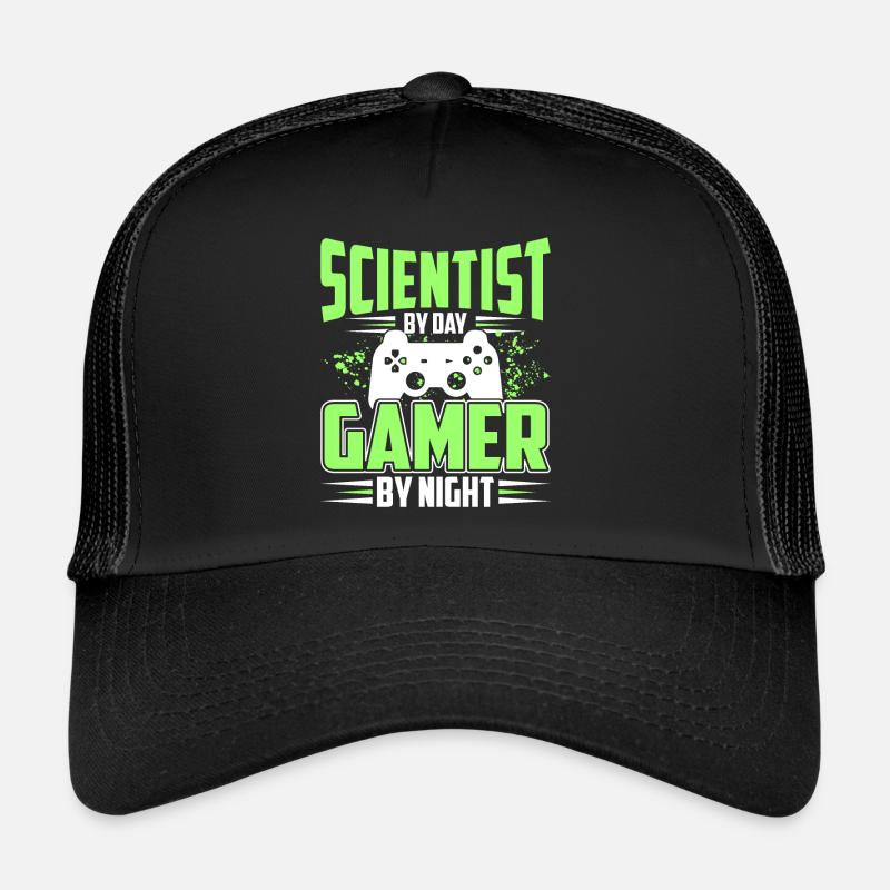 Scientists by day, gamers by night Trucker Cap