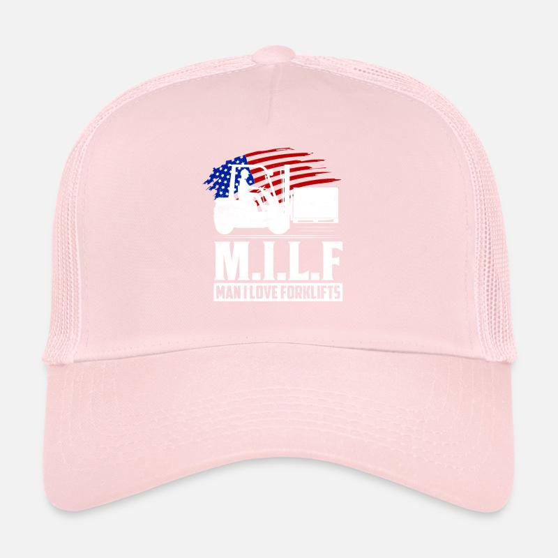 M.I.L.F Homme J’aime Chariots élévateurs Chariot élévateur O Casquette trucker 