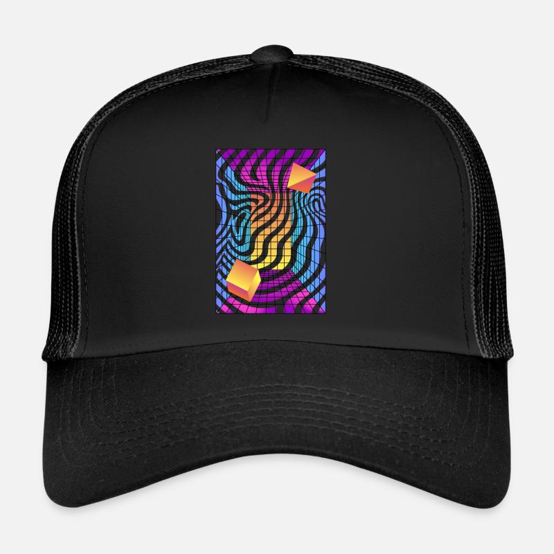 80 ́s Synthwave Synthesizer Music Retro Casquette trucker 