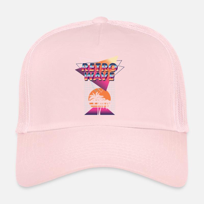 Retrowave Synthétiseur Musique Synthi Retro Casquette trucker 