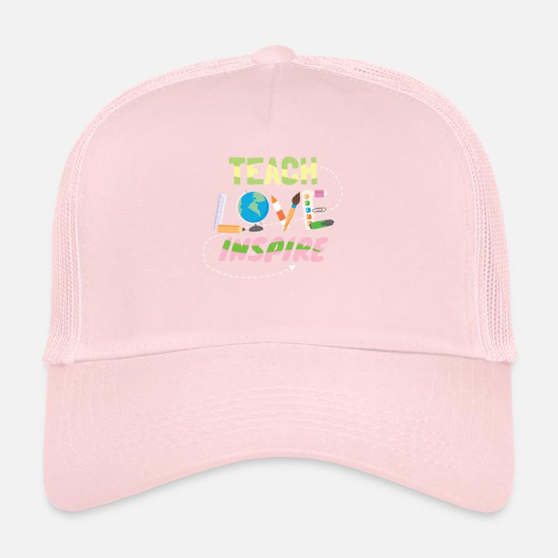 Tech Love Inspire Lehrer Lehrerin Schule Trucker Cap