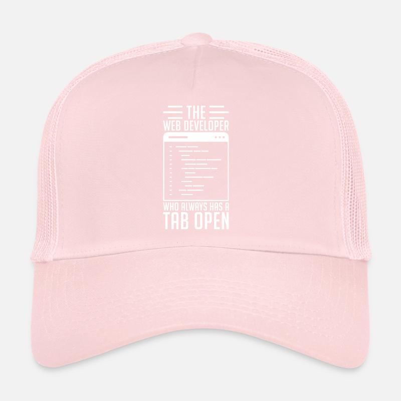 Web Developer Tab Always Open Trucker Cap