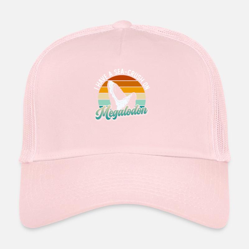 I have a crush on the megalodon - megalodon shark Trucker Cap