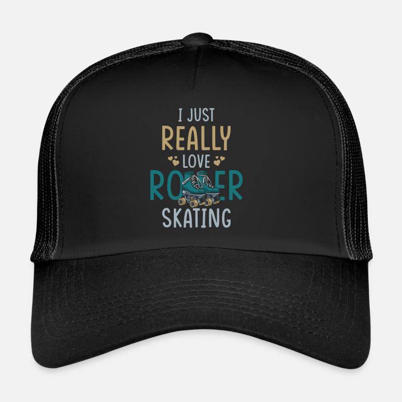 Rollschuhe Rollschuhlaufen Spruch Trucker Cap