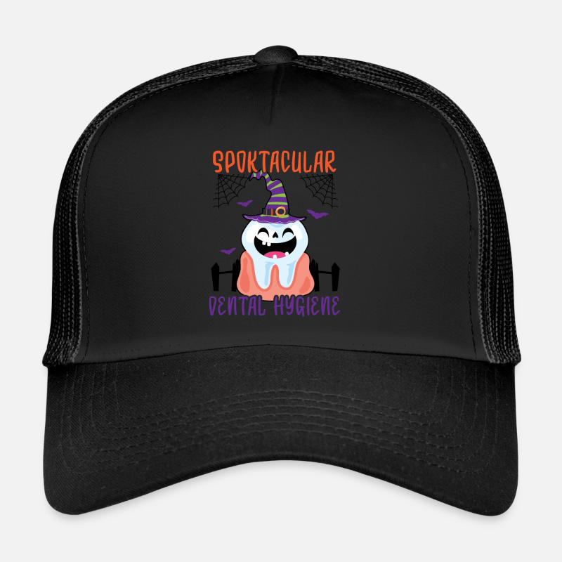 Hygiène dentaire effrayante. Casquette trucker 