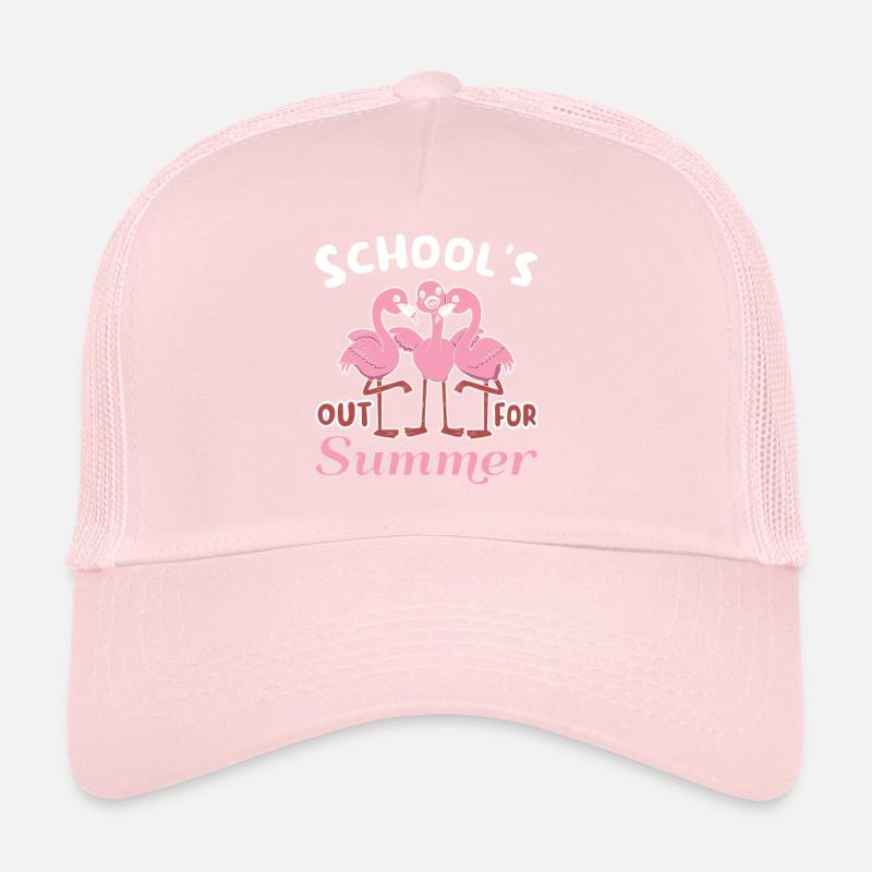Flamingo Bye Schools Out Joyeux été de dernière classe Casquette trucker 