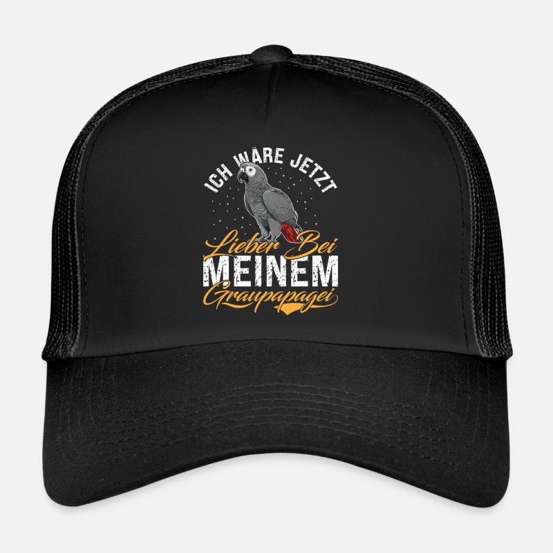 Gris africain Je préférerais être avec mon Casquette trucker 