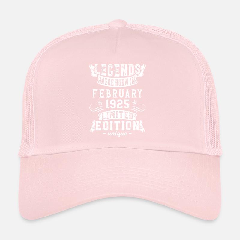 Anniversaire Février 1925 année Edition Limitée Casquette trucker 