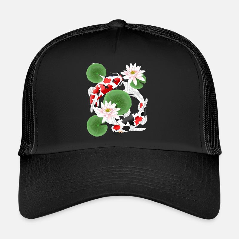 Koi in the lily pond Trucker Cap