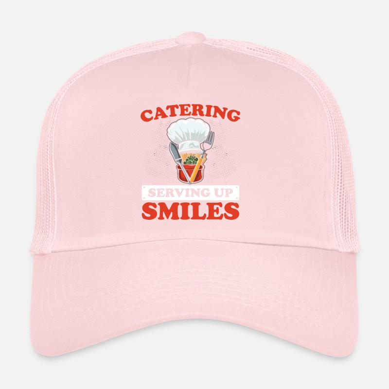 Catering Service Caterer Food Chef Waiter Trucker Cap