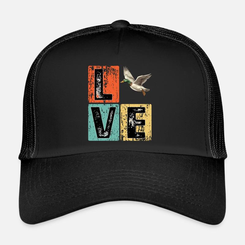 Retro Duck Hunt Duck Bird Lover Duck Hunter Trucker Cap
