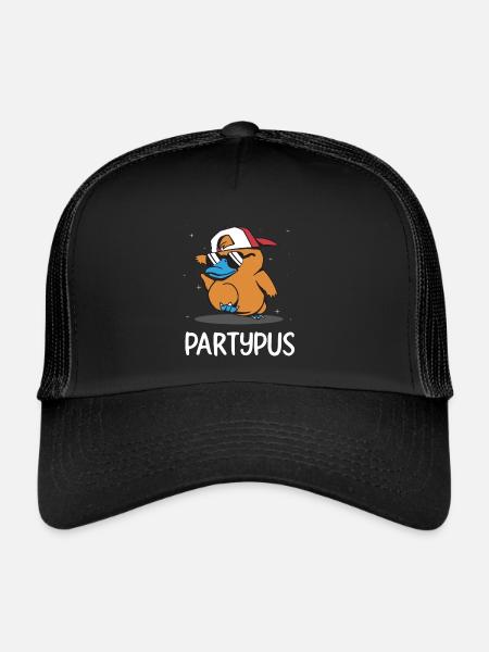 Platypus Schnabeltier - Trucker Cap - Schwarz/Schwarz