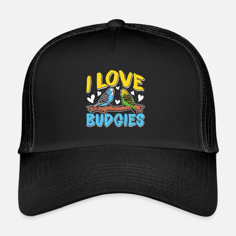 Budgie Fan J’adore les perruches de Budgies Casquette trucker 