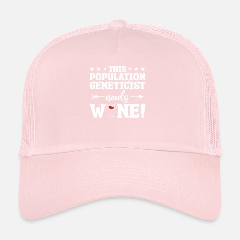 This Population Geneticist Needs Wine Genetic Trucker Cap