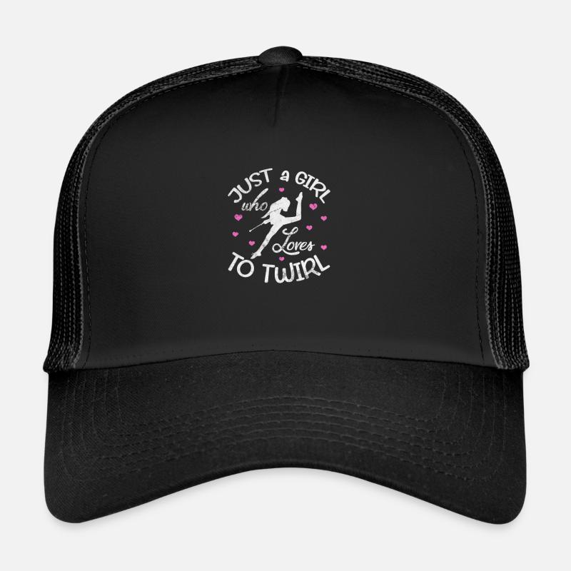 Baton Twirling - Trucker Cap - Schwarz/Schwarz