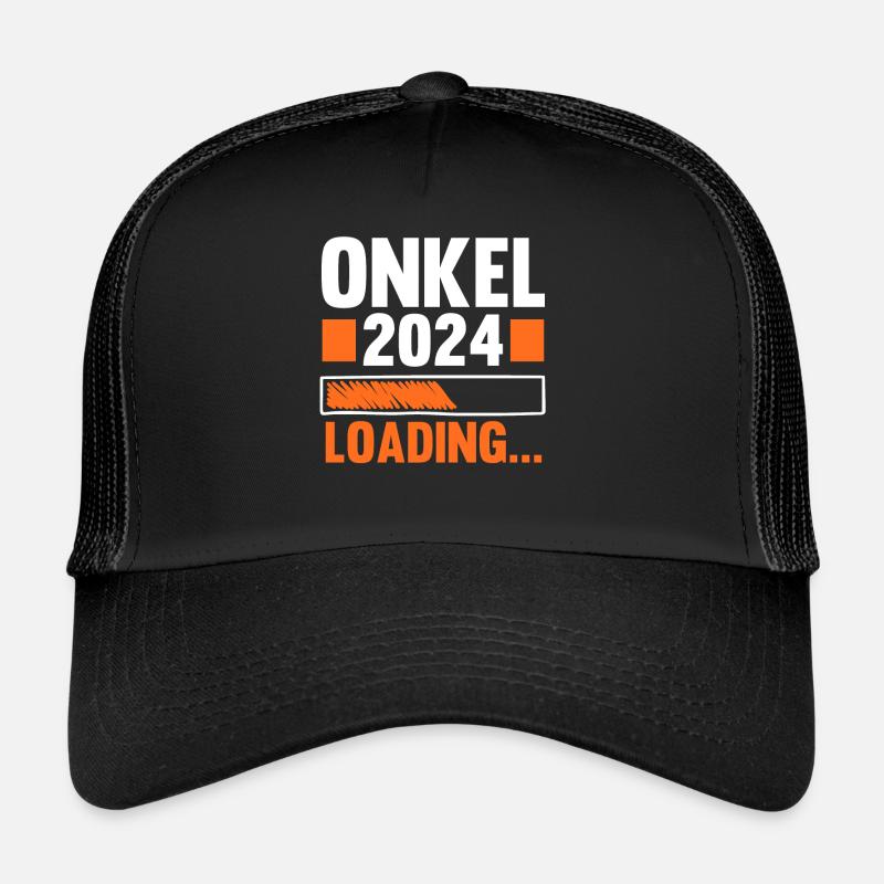 Werdender Onkel 2038 - Trucker Cap - Schwarz/Schwarz