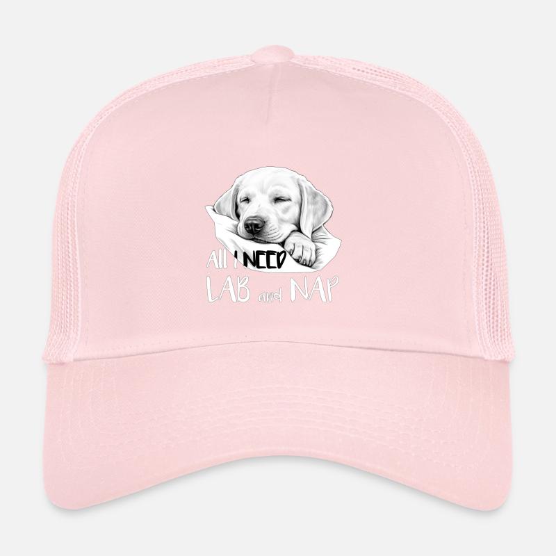 Labrador Chien Dormant Mignon Chien Maman Chiot Casquette trucker 