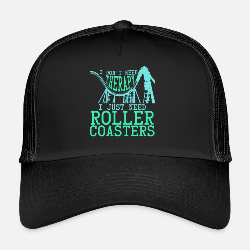 Achterbahnfahrer Witz Achterbahn Trucker Cap