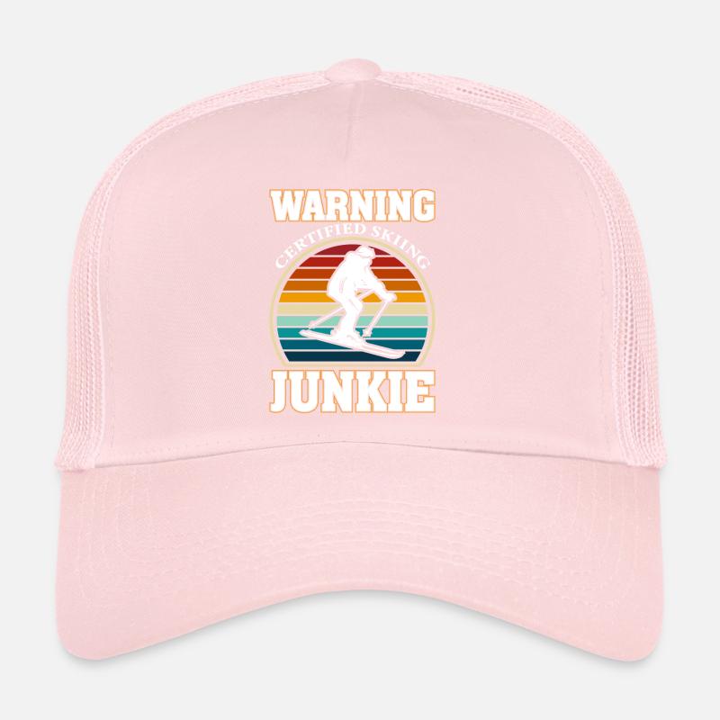Warning Certified Ski Junkie Trucker Cap