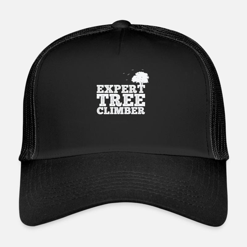 Expert grimpeur d’arbres Nature Forêts Feuilles Casquette trucker 