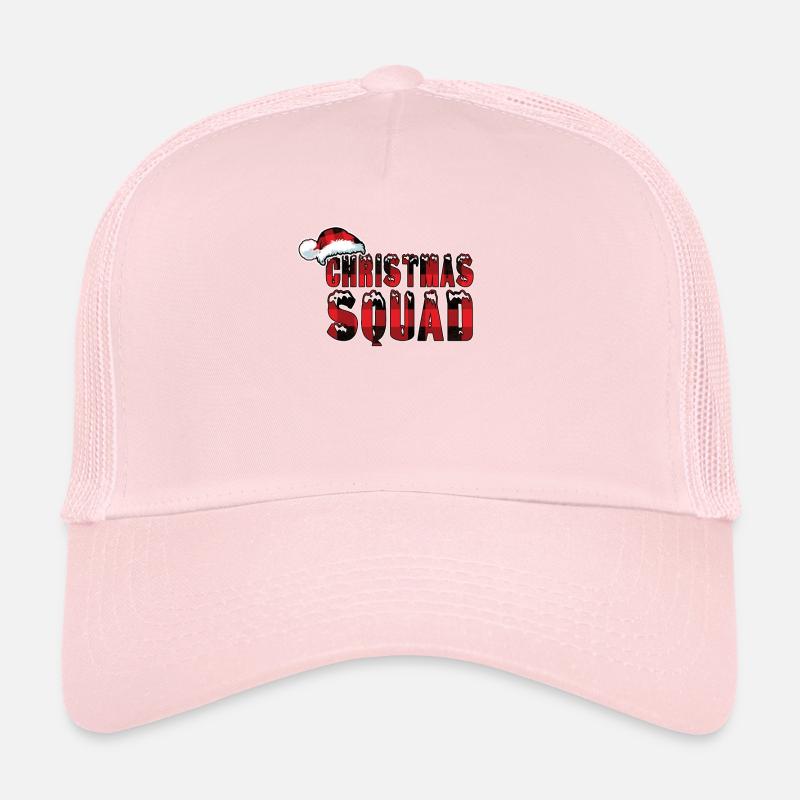 Escouade de Noël Hiver Décembre Modèle Noël Casquette trucker 