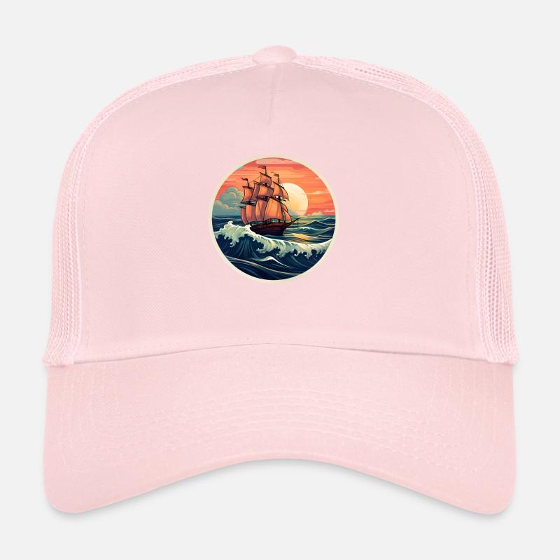 Segelschiff Seemann Trucker Cap