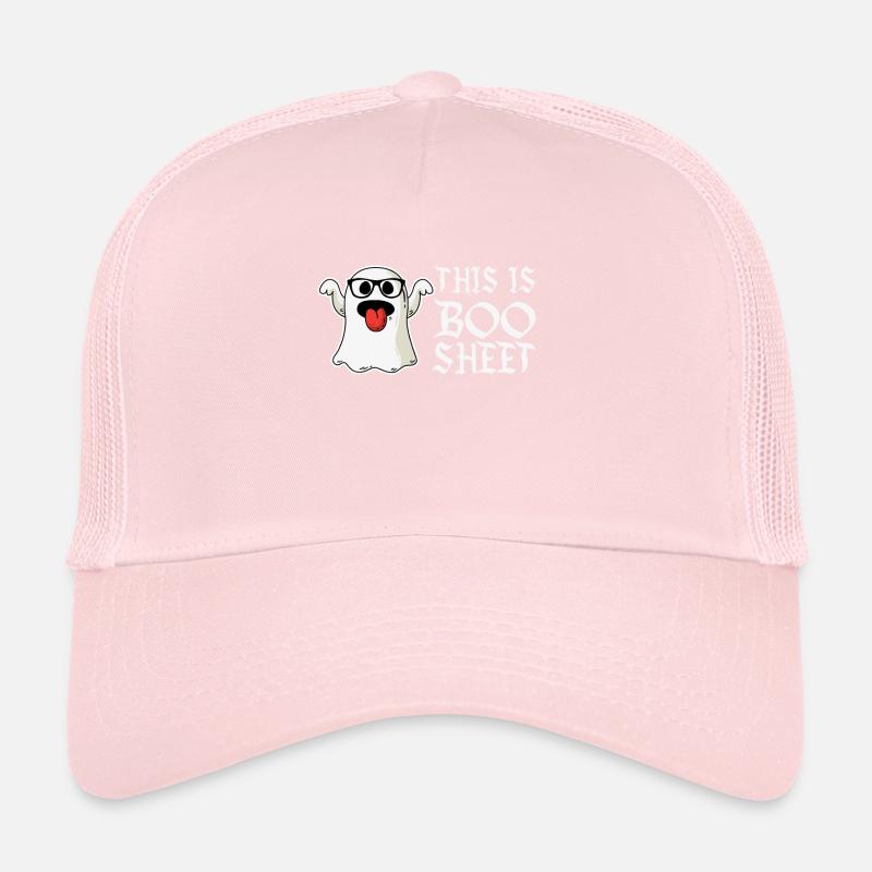 This Is Boo Sheet: Funny Halloween Ghost Trucker Cap