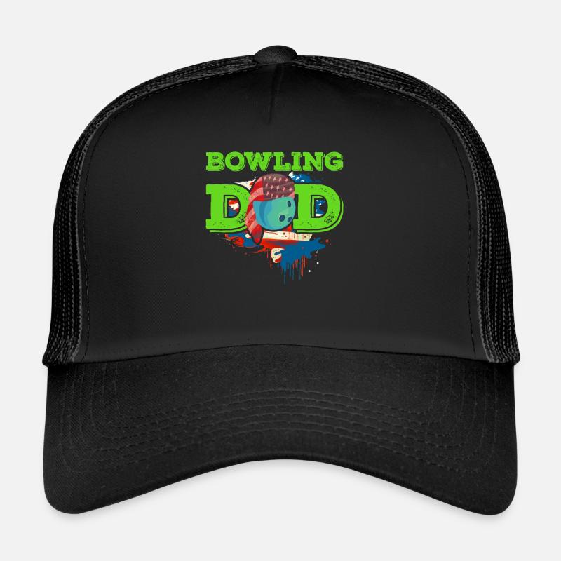 Bowling Dad Bowling Player Dad Bowling Men Casquette trucker 